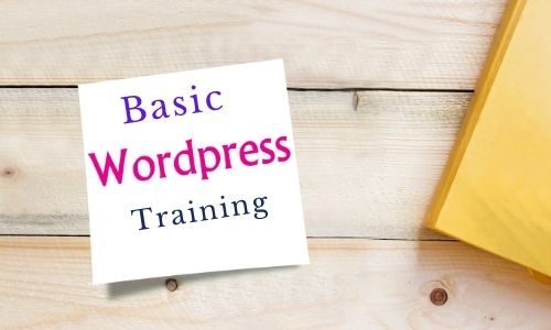 Basic WordPress training